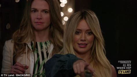 hillary duff nip slip|Hilary Duff flashes bare breast in comedy drama Younger